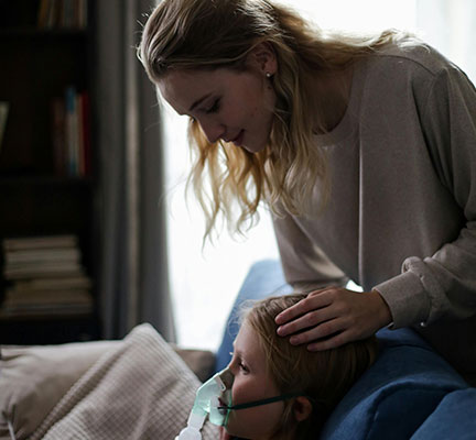 Patient Services breathing treatments at Blue mountain Medical Center